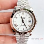 NEW Upgraded Copy Rolex Datejust 41 White Roman Dial Watch Swiss 3235 V3_th.jpg